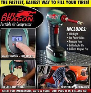 Şarjlı ışıklı hava pompası