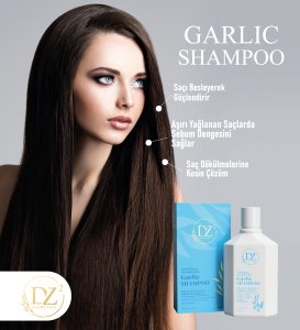 Besleyici güçlendirici sarımsak özü vitaminli şampuan