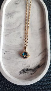 GEZEGEN ÇELİK KOLYE