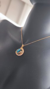 GEZEGEN ÇELİK KOLYE