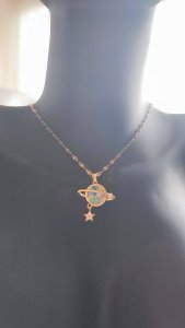 GEZEGEN ÇELİK KOLYE