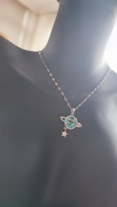 GEZEGEN ÇELİK KOLYE