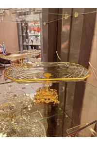 timeless metal ayaklı gold detaylı sunumluk