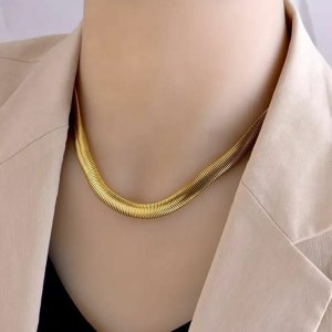 Balık Sırtı 316 L Çelik Kolye