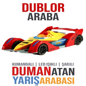 Drift Dublör Duman Atan Yarış Arabası Kumandalı, Sarjlı