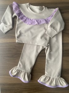 Fisto Detaylı Kız Çocuk  Takım