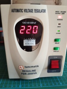 Tunçmatik Reguline FDR-2000 voltaj regülatörü
