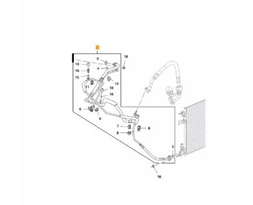 KLİMA GAZI BORUSU TAKIM ASTRA J 13448376 1850396