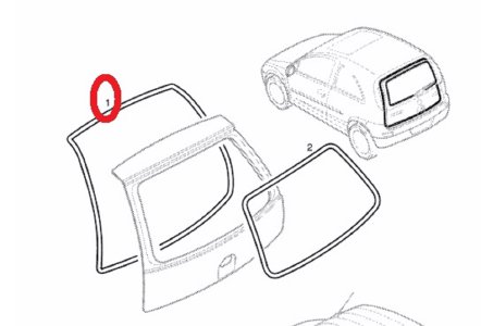 BAGAJ FİTİLİ CORSA C - MERIVA A 13121764--5157134