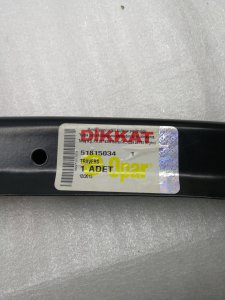 ÖN TAMPON ALT TAKVİYE DEMİRİ DOBLO3 COMBO D (10--15) 51815034--52211268