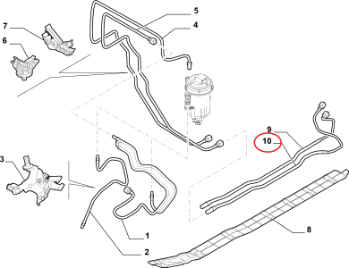 MAZOT YAKIT BORUSU 1,3 MULTIJET PALİO ALBEA 51730994
