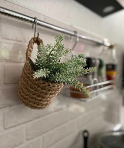 Hasır kaktüs sepeti