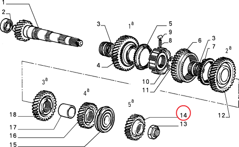 5.VİTES DİŞLİSİ (34/39) UNO TEMPRA MAREA BRAVA 7564553 7757951