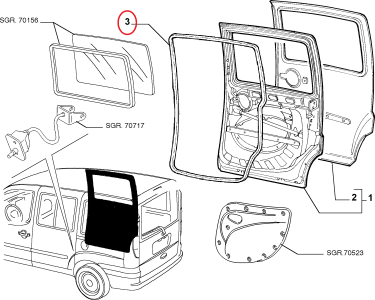 YAN SÜRGÜLÜ KAPI FİTİLİ 01--10 DOBLO 46814078-46814077-46814076