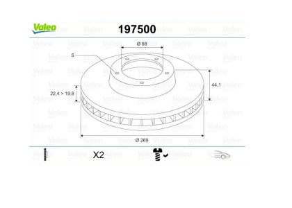 Ön Fren Diski Takım Duster2 Megane4 -5bıjon- 402066300R