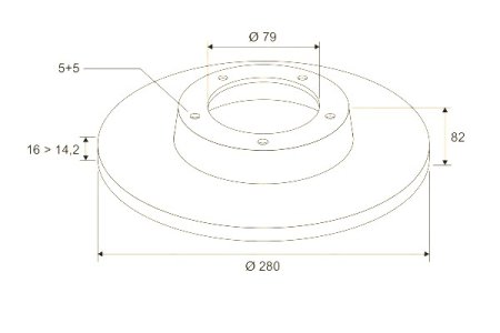 Arka Fren Diski Takım 06-- Ducato Boxer 51856411--MGA50125