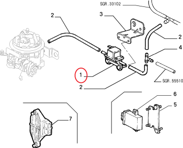ORJİNAL BENZİN AKIŞ ELEKTROVALFİ (KLİMALI) TEMPRA TİPO 4402755