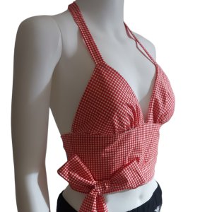 SIRT DEKOLTE ANVELOP BUATİYER BLUZ KIRMIZI