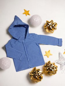 EKOSE KUMAŞ KAPŞONLU ÇOCUK GÖMLEĞİ