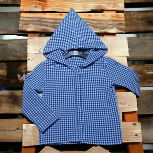 EKOSE KUMAŞ KAPŞONLU ÇOCUK GÖMLEĞİ