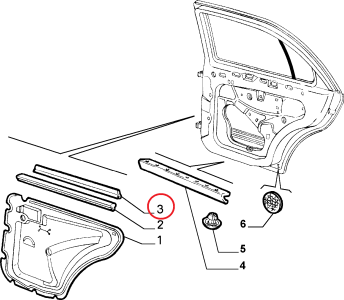 SOL ARKA KAPI CAM DIŞ SIYIRICI FİTİL MAREA 46538630--46480832