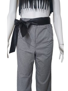 EKOSE KUMAŞ BOL KESİM KADIN PANTALONU