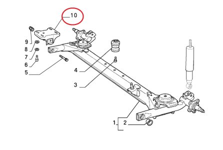 SAĞ ARKA DİNGİL SUPORTU UNO 5947890