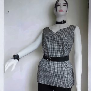 BOL KESİM TUNİK BLUZ KEMER BİLEKLİK VE TASMA KOLYE TAKIM