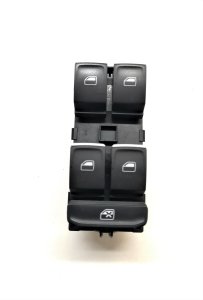 (ÇIKMA) SOL ÖN KAPI CAM DÜĞME GRUBU (KIRMIZI IŞIKLI) GOLF7 PASSAT 5G0959857C