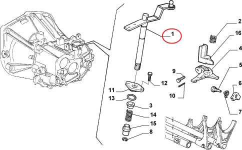 VİTES LEVYE MİLİ ALBEA DOBLO LINEA FIORINO 55215760 46428085