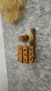 Bohem Tarz Ahşap Aplik