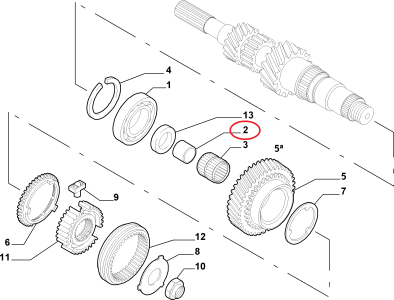 5.VİTES MASURALI RULMAN BURCU ALBEA DOBLO LINEA FIORINO 55210413--60806172--55277450