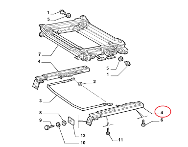 SAĞ SOL ÖN KOLTUK (SOL) KIZAĞI 01--10 DOBLO 1-2 47303281