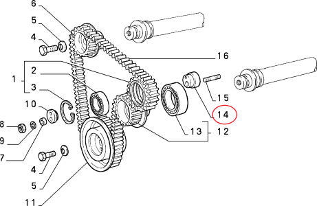 BALANS KAYIŞ GERGİ RULMAN FLANŞI TEMPRA TİPO 2.0 MOTOR 7648801