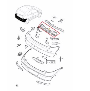 ARKA TAMPON DARBE EMİCİ TAKOZ CORSA C 1400295--13120806