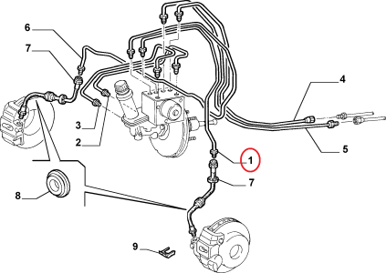 SOL ÖN FREN BORUSU DOBLO 51775405