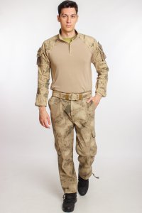 Jandarma Çöl Kamuflaj Renkli Uzun Kollu Operasyon Likralı Combat T-shirt Kargo Cepli taktik Doğu pantolon