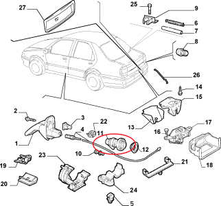 BAGAJ KİLİT ŞİFRE GÖBEĞİ FİŞEK SIENA 46437605