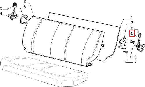 ORJİNAL SOL ARKA KOLTUK KİLİDİ  UNO 7658766