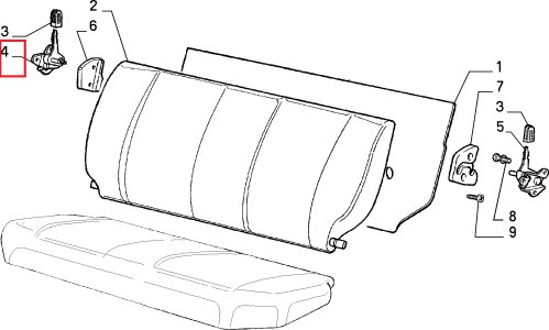 ORJİNAL SAĞ ARKA KOLTUK KİLİDİ  UNO 7658765
