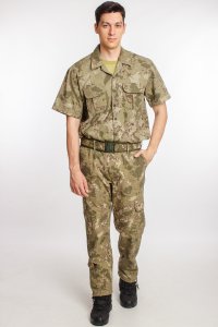 Kara Kuvvetleri Yeni Kamuflaj Renkli Kargo Cepli Taktik Pantolon Kısa Kollu Taktik Gömlek Alt Üst Takım Short Sleeve Camouflage