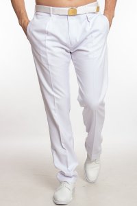 Beyaz  Renkli Deniz Lisesi ve Fakültesi Yazlık Kaliteli Pamuklu Kumaş Pantolon