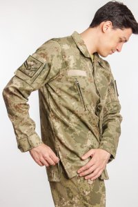 Uzun Kollu Kara Kuvvetleri Yeni Kamuflaj Renkli Taktik Gömlek Long Sleeve Camouflage