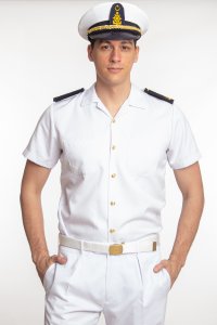 Beyaz Renkli Deniz Lisesi ve Fakültesi Yazlık Kaliteli Pamuklu Kumaş Gömlek