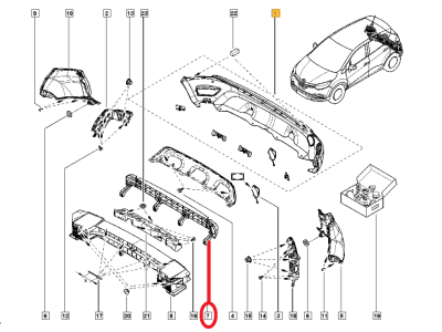 ORJİNAL ARKA TAMPON DARBE EMİCİ TAKVİYE CAPTUR 850907385R