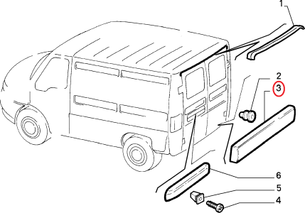 SOL BAGAJ KAPAK ALT BANDI KAPLAMA --01 DUCATO BOXER 1300086604