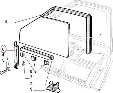 ORJİNAL SOL ÖN KAPI CAM KIZAĞI  UNO 7563900