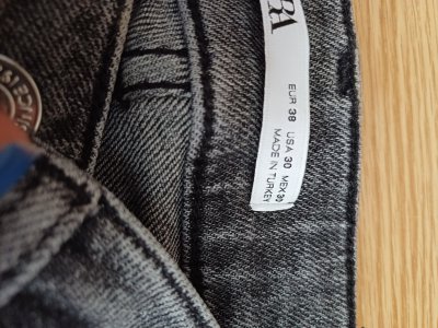 Zara erkek denim 38 beden