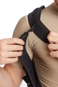 Çiftli Sağ-Sol El Siyah Renkli Özel Üretim Ayarlamalı Emniyetli Lastikli Universal impertex Koltukaltı Silah Kılıfı