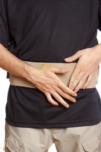 Kum Beji Renkli Cırtlı Şarjörlük Tabanca Kelepçe Silah Bel Korsesi